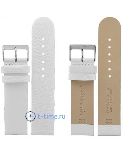 Ремешок для часов MARIO NOTTI S-11, 22 р-р, White, L