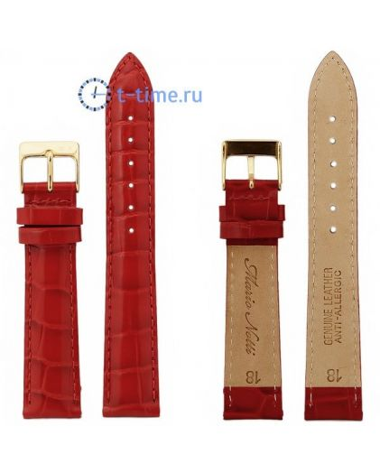Ремешок для часов MARIO NOTTI S-16, 18 р-р, Red, L