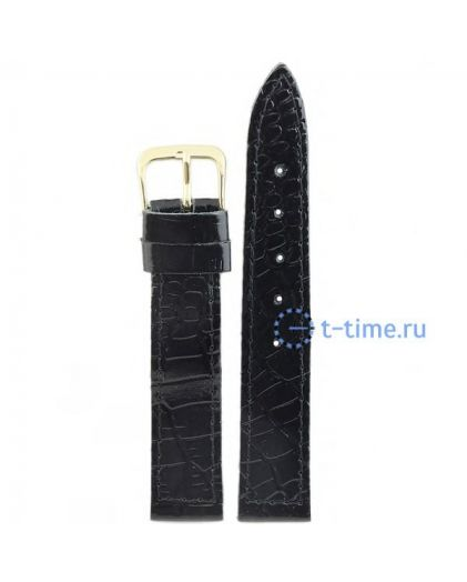 Ремешок ЗНАМЯ №42 мод. 18 мм чер croco лак