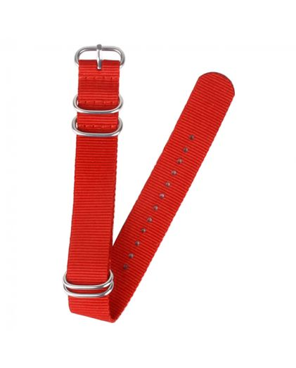 Ремешок для часов Zulu "Nato" 22 мм red