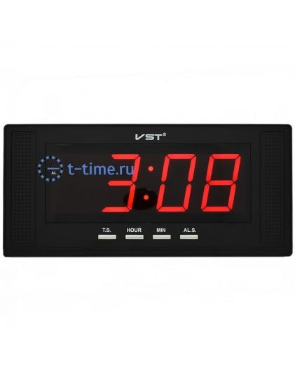 VST729-1 часы 220В красн.цифры+блок-20