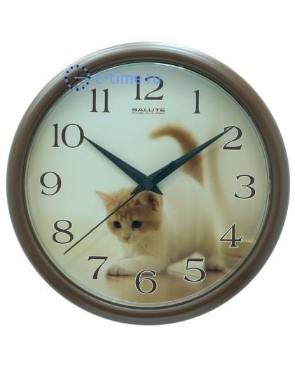Настенные часы Салют ПЕ-Б1.2-213 котенок 2