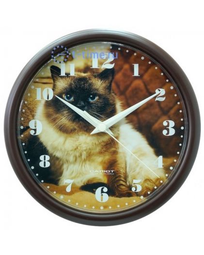 Настенные часы Салют ПЕ-Б1.2-221 кошка 5