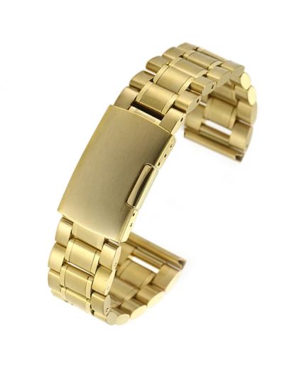 Браслет TIOTIME B151-170-24G 24 мм литой кнопка жёлтое золото