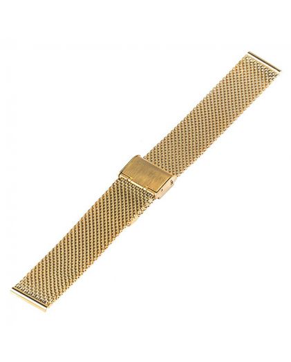 Браслет для часов TIOTIME B360-180-22G 22 мм миланское плетение желтое золото