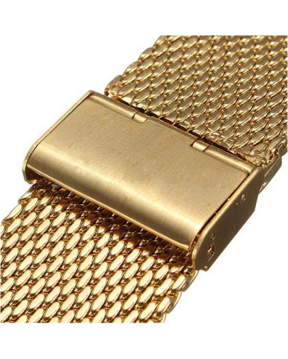 Браслет для часов TIOTIME B360-180-22G 22 мм миланское плетение желтое золото
