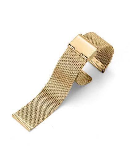 Браслет для часов TIOTIME B364-180-18G 18 мм миланское плетение желтое золото