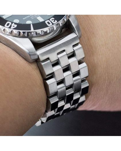 Браслет для часов TIOTIME B142-190-18S 18 мм литой хром матовый