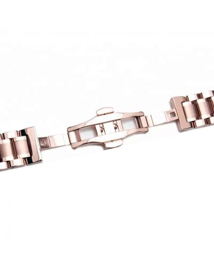 Браслет для часов TIOTIME B111V-180-18R 18 мм литой бабочка розовое золото
