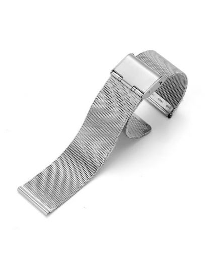 Браслет для часов TIOTIME B364-180-24S 24 мм миланское плетение серебристый