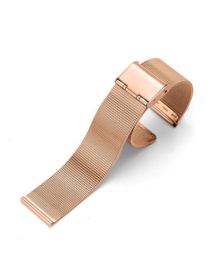 Браслет для часов TIOTIME B364-180-8R 8 мм миланское плетение розовое золото