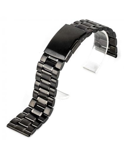 Браслет для часов TIOTIME B151-170-20B 20 мм литой кнопка черный