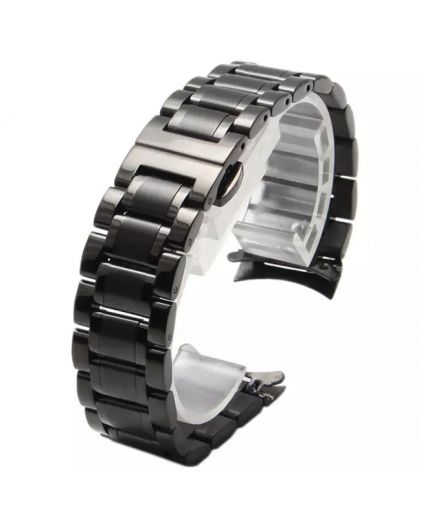 Браслет для часов TIOTIME B111V-180-22B 22 мм литой бабочка черный