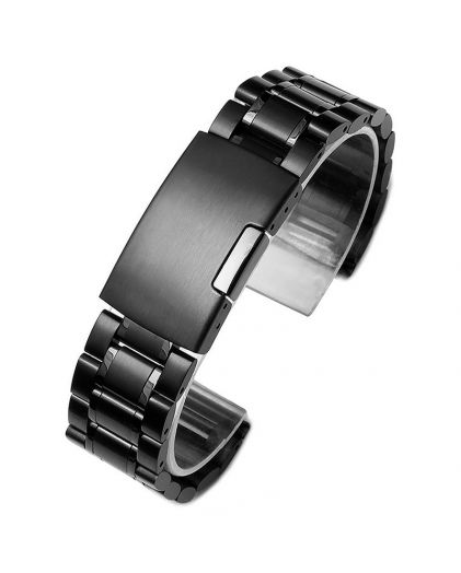 Браслет TIOTIME B151-170-18B 18 мм литой кнопка черный
