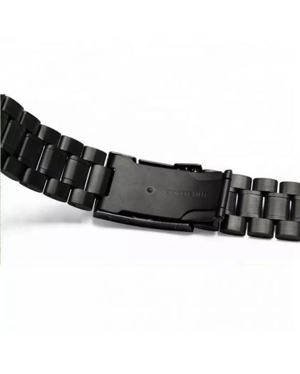 Браслет для часов TIOTIME B151-170-18B 18 мм литой кнопка черный