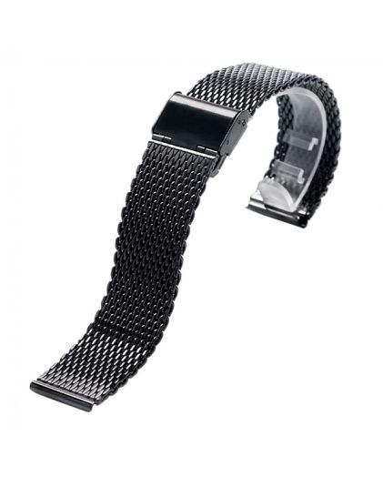 Браслет для часов TIOTIME B360-180-18B 18 мм миланское плетение черный