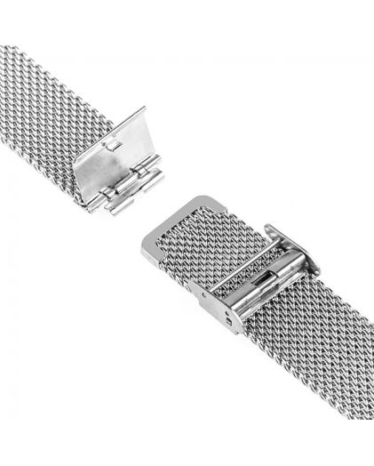 Браслет для часов TIOTIME B360-180-24S 24 мм миланское плетение серебристый