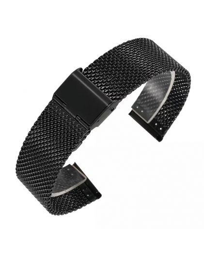 Браслет TIOTIME B368-180-24B 24 мм сетка черный