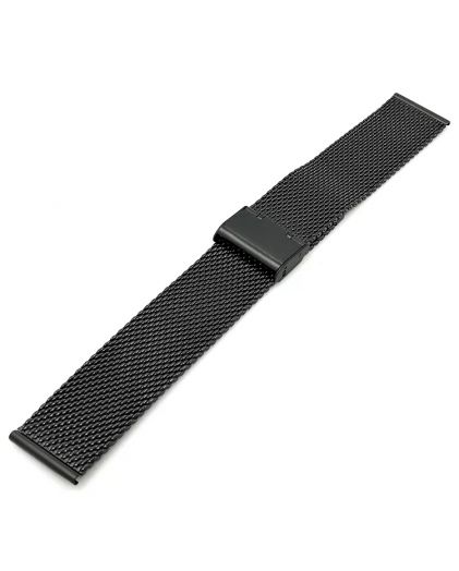 Браслет для часов TIOTIME B368-180-24B 24 мм миланское плетение черный