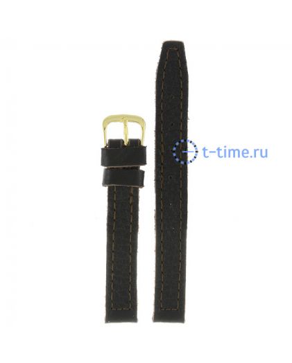 Ремешок для часов ЗНАМЯ №241 мод. 12 мм т.кор croco зол заст