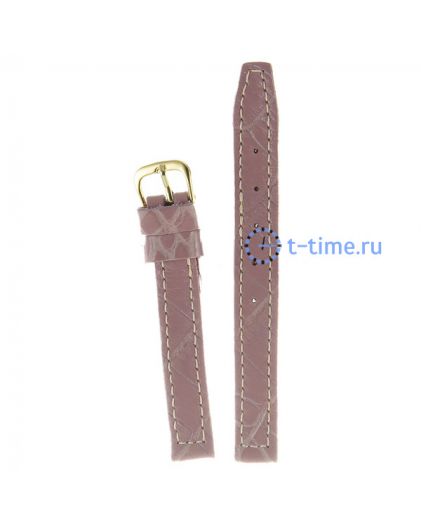 Ремешок для часов ЗНАМЯ №242 мод. 12 мм т.роз croco зол заст