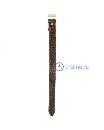 Ремешок для часов ЗНАМЯ №82 мод. 18 мм кор croco лак зол заст