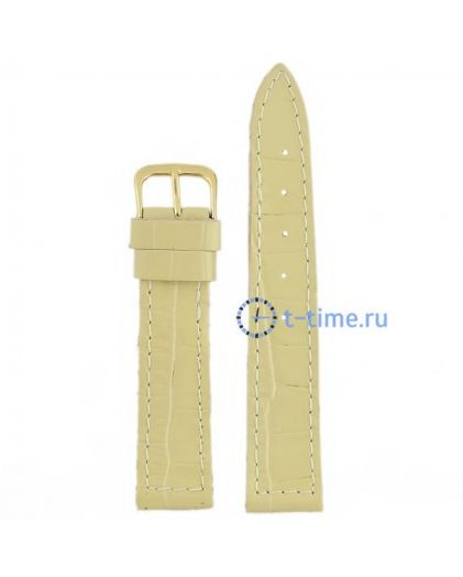 Ремешок для часов ЗНАМЯ №42 мод. 18 мм беж croco