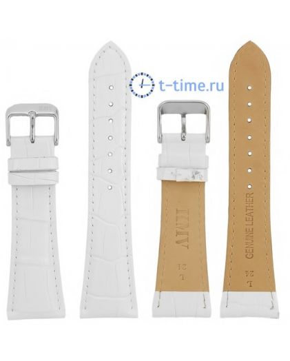 Ремешок для часов KMV S-25, 24 р-р, white, L