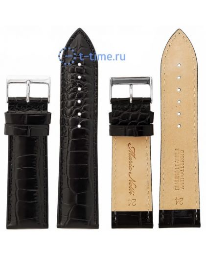 Ремешок для часов MARIO NOTTI S-09, 24 р-р, Nero, L