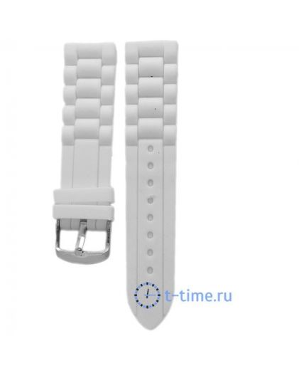 Ремешок для часов КАУЧУК 22 мм бел