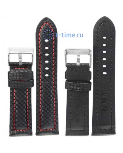 Ремешок KMV S-374 (1.6), 24 р-р, чер с крас стр.