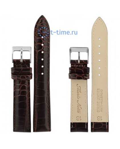 Ремешок для часов MARIO NOTTI S-09, 18 р-р, Brown, L