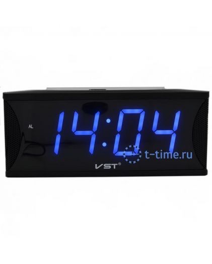 Часы сетевые Vst VST719-5 часы 220В син.цифры-30
