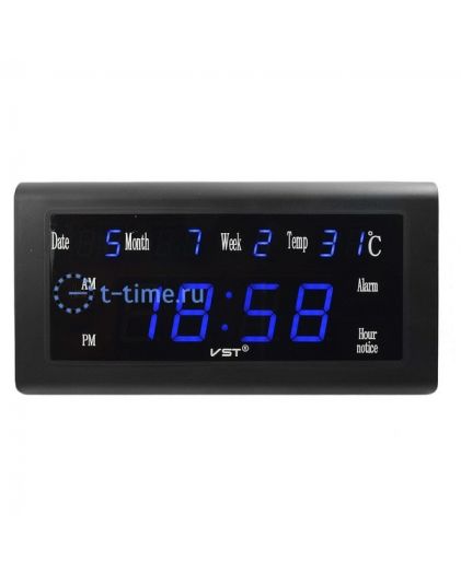 VST795W-5 часы 220В син.цифры