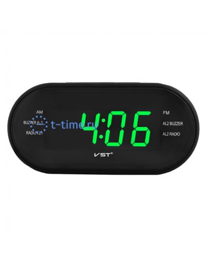 VST902-4 220В+ радио зел.цифры+USB кабель (без адаптера)