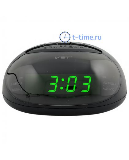 VST901-4 часы 220В+ радио зел.цифры+ блок-40
