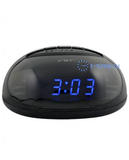 VST901-5 часы 220В+ радио син.цифры+ блок-40