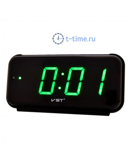 VST806-4 часы зел.цифры-60+блок