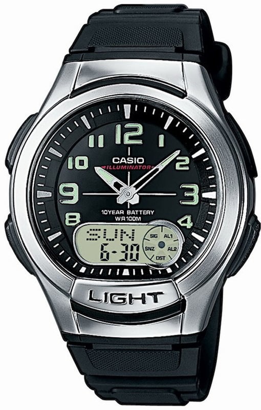 Часы CASIO water resist 100m — выгодно на t-time.ru